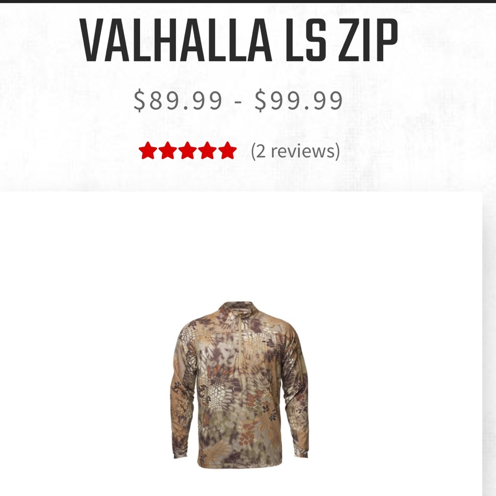 Men’s Valhalla LS ZIP - Kryptek